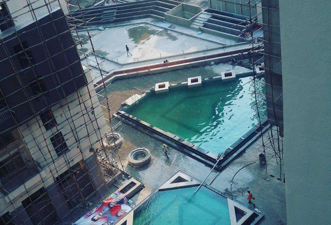 Podium pool at BramhaCorp F Residences, Kalyani Nagar