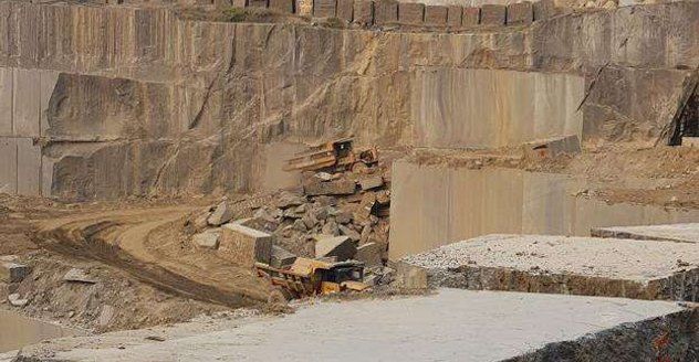 Stone sourcing at quarry