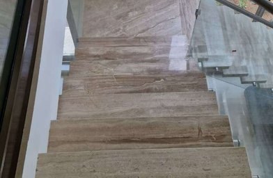 Marble staircase finishing
